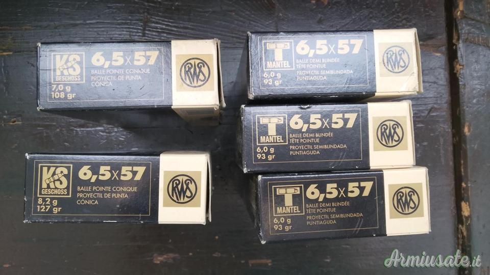 Cartucce RWS cal. 6,5 x 57