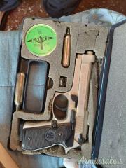 Pistola Beretta 92fs Co2 inox cal 4.5mm con scatola