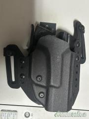 Fondina Thunder THR-C flat GLOCK 19-GLOCK 17 canna scoperta colore nero