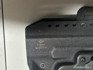 Fondina Thunder THR-C flat GLOCK 19-GLOCK 17 canna scoperta colore nero