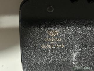 Fondina Thunder THR-C flat GLOCK 19-GLOCK 17 canna scoperta colore nero