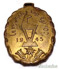 Distintivo “a ciondolo” di Reparto del “LEICHTE KOLONNE GEBIRGSJÄGER REGIMENT 100”