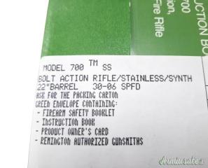 Remington  700 ADL Stainless Synthetic . .30-06 Springfield