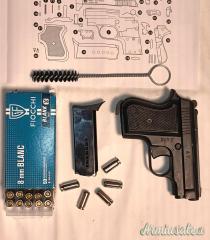 Pistola a salve Bruni 315 Auto cal. 8mm nera + valigetta + 50 Cartucce Fiocchi