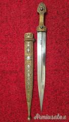 Kindjal russo firmato Abauragim famoso fabbricante di spade del Daghestan XIX sec....