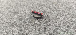 MIRINO PER CARABINA CON FIBRA OTTICA ALTEZZA 9 MM
