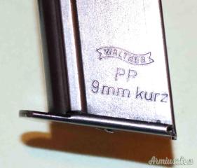 Caricatore Walther PP  Calibro  9 Corto