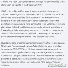 Coltello PRO-TECH - Mod.Les George - da Collezione - INTONSO - VEDI !