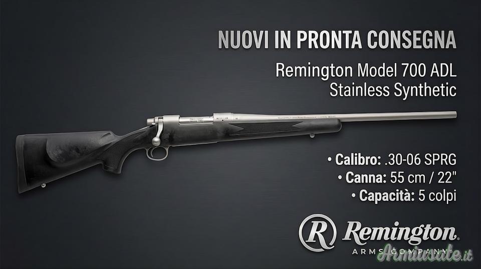 Remington 700 ADL Stainless Synthetic . .30-06 Springfield