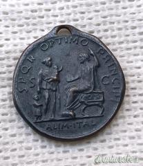 Medaglia d’appartenenza alla “OPERA NAZIONALE PROTEZIONE MATERNITÀ E INFANZIA” modello 1930