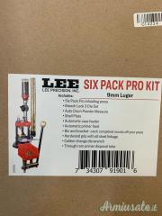 Pressa per ricarica LEE Six Pack Pro Kit 6000, kit completo per Cal. 9mm Luger