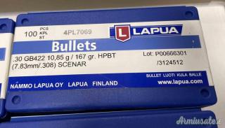 N°447 Palle Lapua Scenar 167 grani Cal.308W