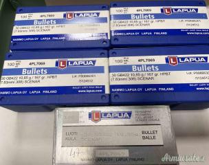 N°447 Palle Lapua Scenar 167 grani Cal.308W