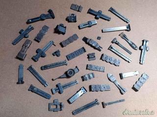 Diottre tacche di mira rear sights alzi a foglia