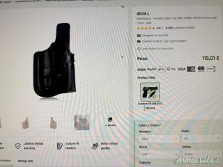 fondina + poratacaricatore Falco Holtsers per Glock43