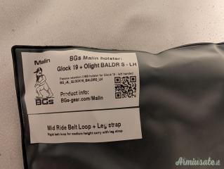 Fondina OWB per Glock G19/G19X/G45 della Battle gnome solution