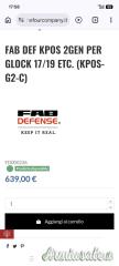 Fab defense kpos g2 per tutte le Glock Cal.9-cal.40s&w