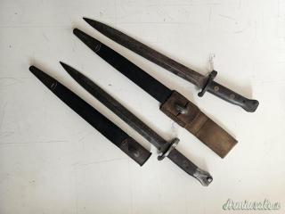Coppia di baionette inglesi 1888 ww1 1gm
