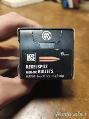 Palle RWS Kegelspitz "KS" cal. 8mm - .323  da 180grs